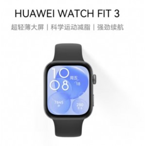 华为WATCH FIT 3 智能手表 幻夜黑 轻薄大屏运动减脂 男女情侣手表